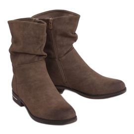 Cizme plate pentru femei kaki 5139 Kaki Cizme plate pentru femei kaki 5139 Kaki