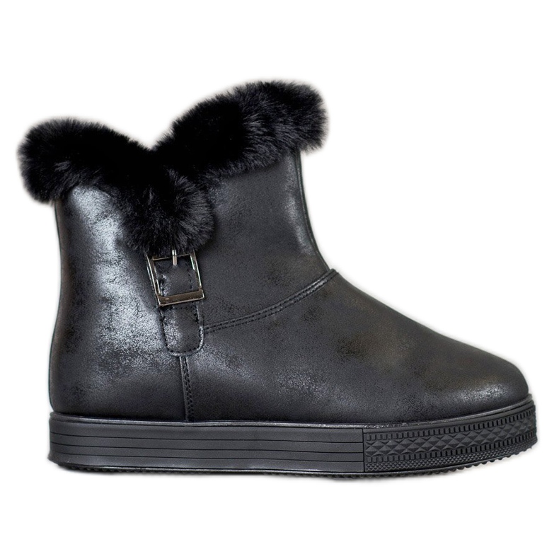 SHELOVET Ghete cu fermoar negru