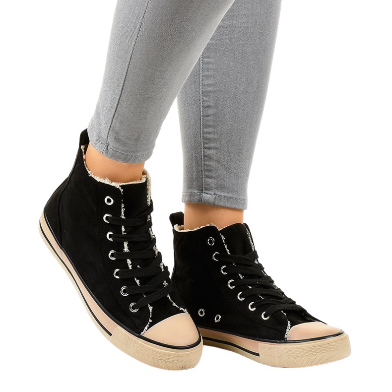 Adidași negri cu izolație T-040 negru