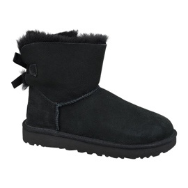 Pantofi Ugg Mini Bailey Bow Ii W 1016501-BLK negru