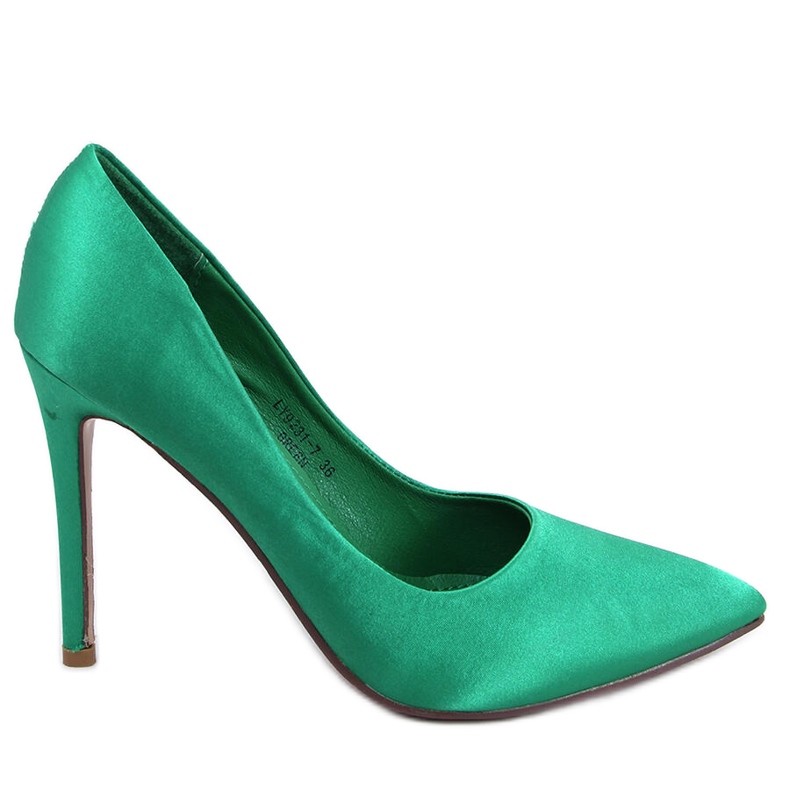 BM Tocuri dama din satin TALIA BLACK verde