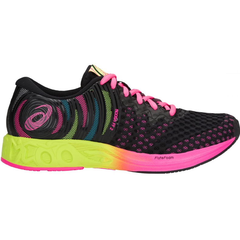 Pantofi de alergare Asics Gel-Noosa Ff 2 W T869N-001 negru multicolor Pantofi de alergare Asics Gel-Noosa Ff 2 W T869N-001 negru multicolor