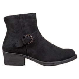 J. Star Ghete din piele de căprioară cu cataramă negru J. Star Ghete din piele de căprioară cu cataramă negru