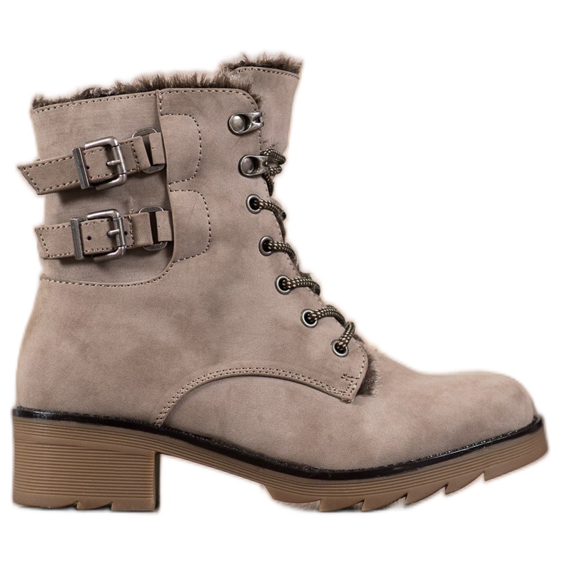 Sergio Leone Cizme cu cordon cald maro Sergio Leone Cizme cu cordon cald maro