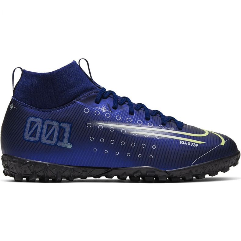 Pantof de fotbal Nike Mercurial Superfly 7 Academy Mds Tf Jr BQ5407 401 albastru marin albastru marin