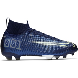 Pantof de fotbal Nike Mercurial Superfly 7 Elite Mds Fg Jr BQ5420 401 albastru albastru