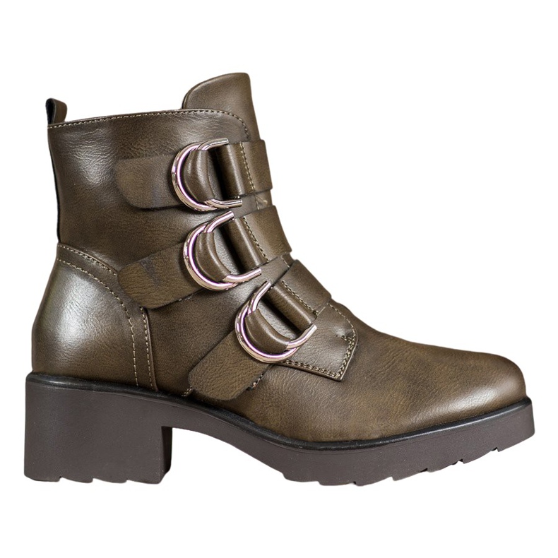 Queentina Cizme de măsline pe platformă verde Queentina Cizme de măsline pe platformă verde