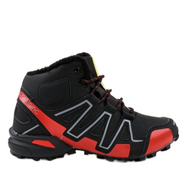 Pantofi de trekking cu izolație neagră BN8810 negru