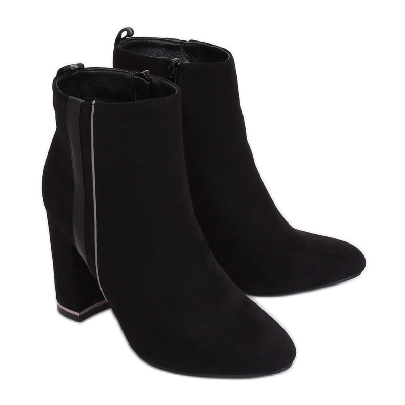 Cizme negre cu toc înalt M378 Negru