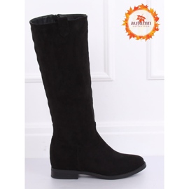 Cizme negre pe un toc ascuns NC968P Negru