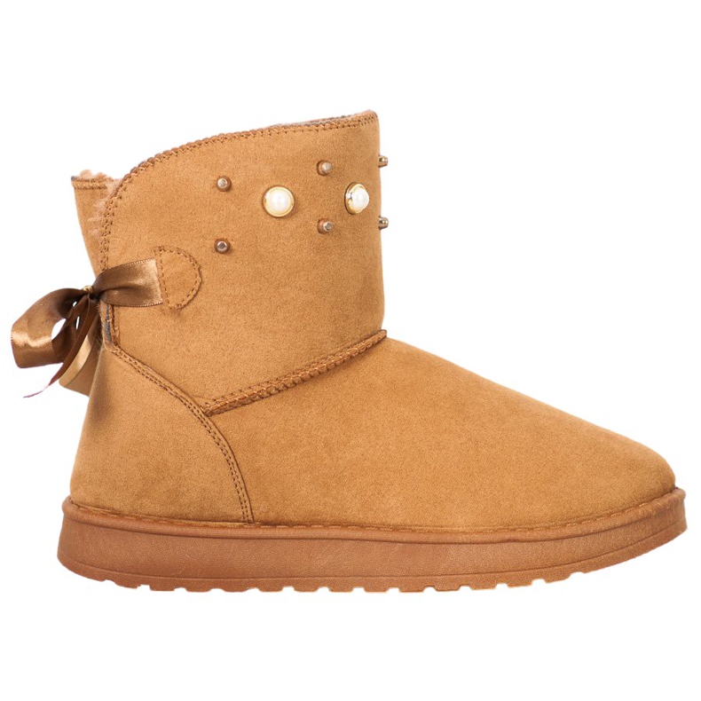 SHELOVET Mukluki cu margele bej