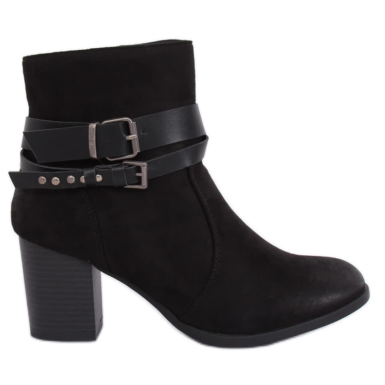 Ghete pe toc stabil negru G-35 Negru