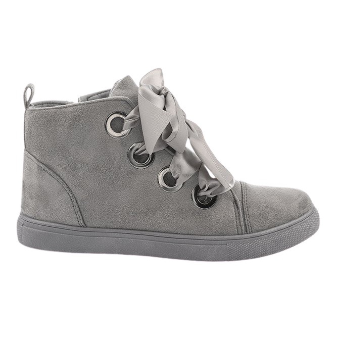 Cizme și arcuri din piele de căprioară TL0147 Gri Cizme și arcuri din piele de căprioară TL0147 Gri