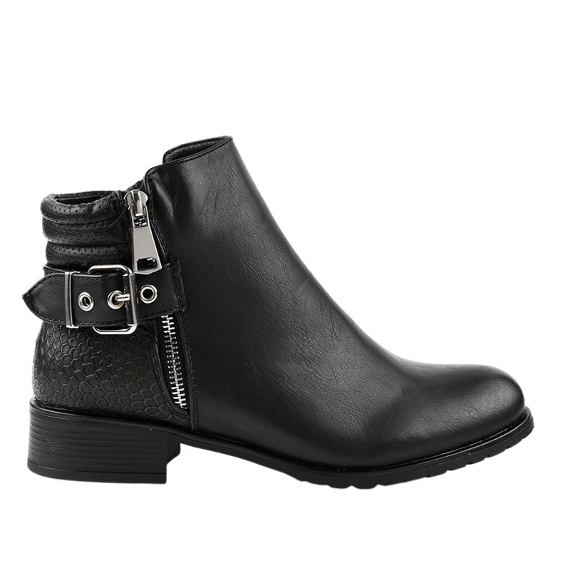 Cizme plate Jodhpur negre KA525SL negru Cizme plate Jodhpur negre KA525SL negru