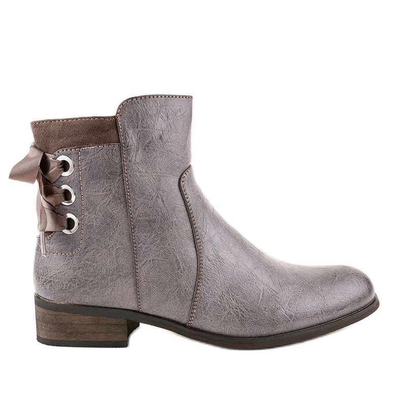 Cizme plate kaki cu blană 1184-PA multicolor verde