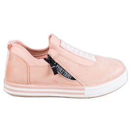 SHELOVET Adidași adezivi de modă roz SHELOVET Adidași adezivi de modă roz