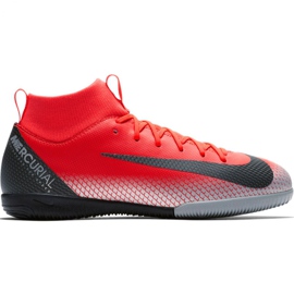 Pantofi de fotbal Nike Mercurial Superfly X 6 Academy Gs CR7 Ic Jr AJ3110 600 multicolor roșu