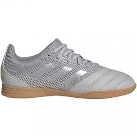 Ghete de fotbal Adidas Copa 20.3 In Sala Jr EF8338 gri nuanțe de gri Ghete de fotbal Adidas Copa 20.3 In Sala Jr EF8338 gri nuanțe de gri
