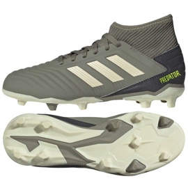 Ghete de fotbal Adidas Predator 19.3 Fg Jr EF8215 gri Ghete de fotbal Adidas Predator 19.3 Fg Jr EF8215 gri
