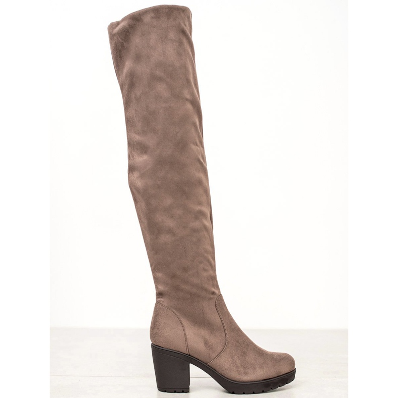 SHELOVET Cizme cu platformă maro