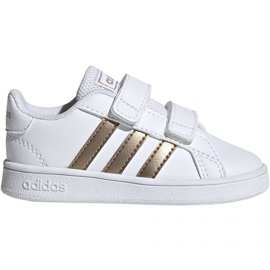 Încălțăminte adidas Grand Court I Jr EF0116 alb Încălțăminte adidas Grand Court I Jr EF0116 alb