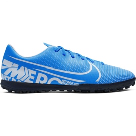 Pantofi de fotbal Nike Mercurial Vapor 13 Club M Tf AT7999 414 albastru albastru