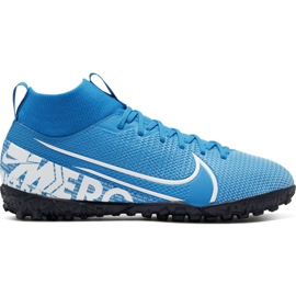 Pantofi de fotbal Nike Mercurial Superfly 7 Academy Tf Jr AT8143 414 multicolor albastru