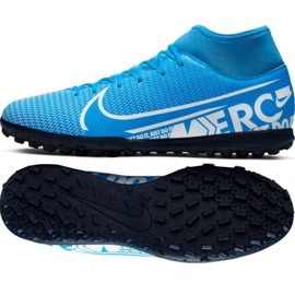 Pantofi de fotbal Nike Mercurial Superfly 7 Club M Tf AT7980 414 multicolor albastru