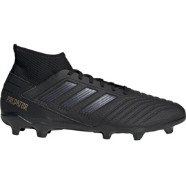 Ghete de fotbal Adidas Predator 19.3 Fg M F35594 negru negru Ghete de fotbal Adidas Predator 19.3 Fg M F35594 negru negru