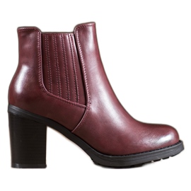 Comer Cizme din piele ecologică roșu Comer Cizme din piele ecologică roșu