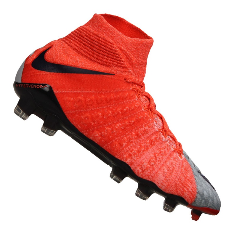 Ghete de fotbal Nike Wmns Hypervenom Phantom 3 Df Fg M 881545-058 multicolor roșu Ghete de fotbal Nike Wmns Hypervenom Phantom 3 Df Fg M 881545-058 multicolor roșu