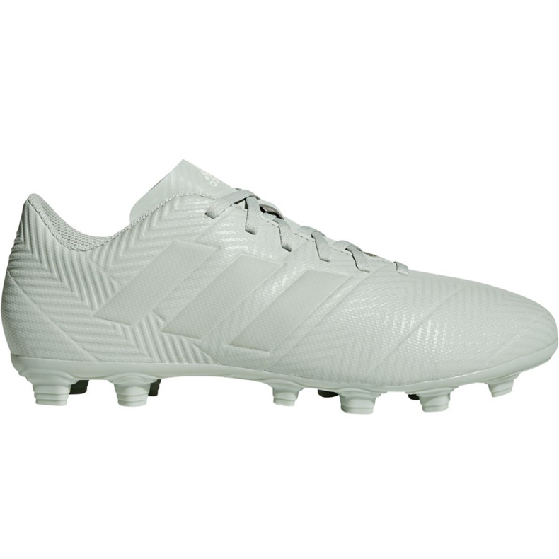 Ghete de fotbal Adidas Nemeziz 18.4 M FxG DB2116 gri alb Ghete de fotbal Adidas Nemeziz 18.4 M FxG DB2116 gri alb