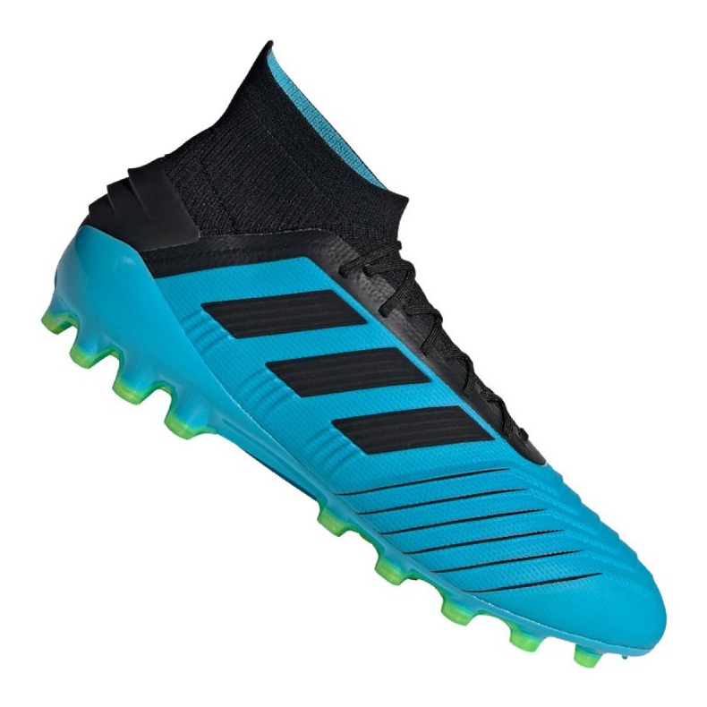 Ghete de fotbal Adidas Predator 19.1 Ag M F99970 albastru albastru Ghete de fotbal Adidas Predator 19.1 Ag M F99970 albastru albastru