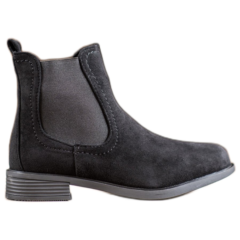 Ideal Shoes Cizme casual Chelsea negru