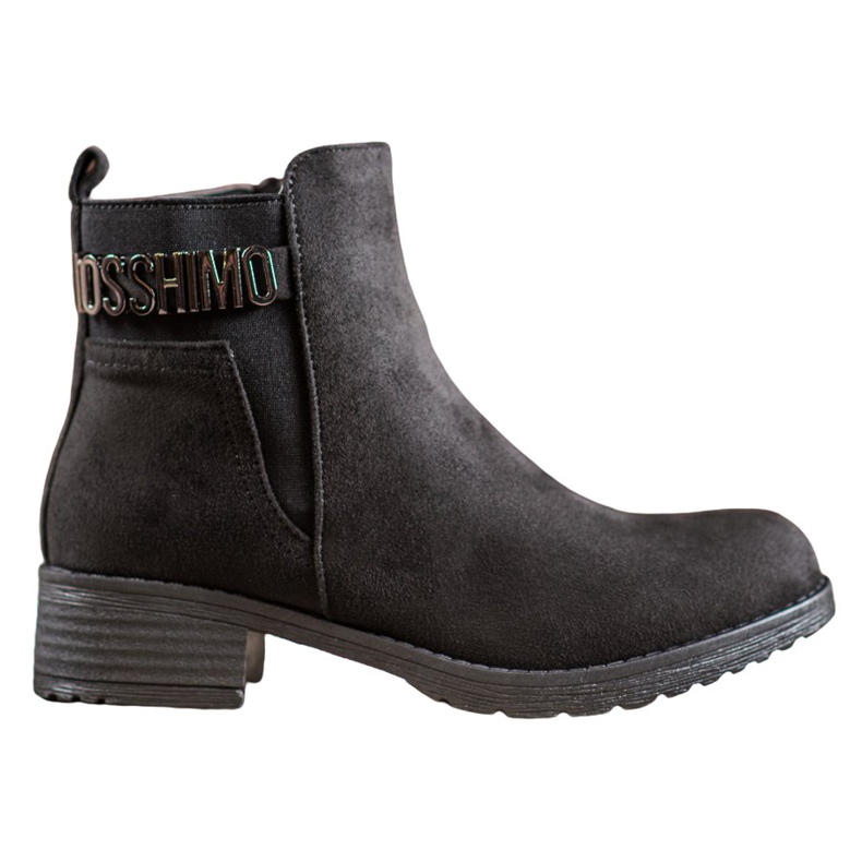 Super Me Cizme din piele de căprioară la modă negru