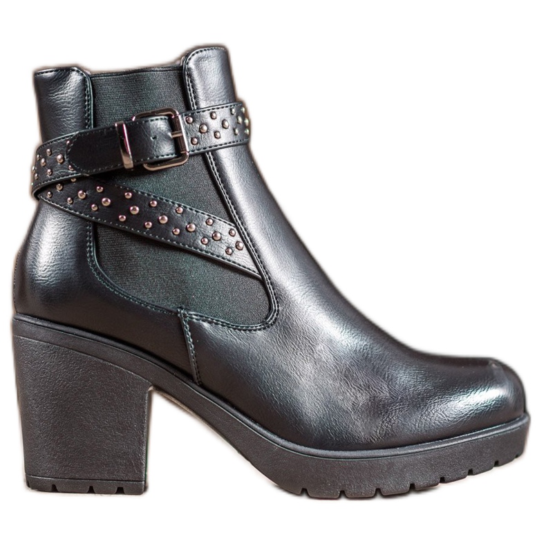 SHELOVET Cizme pe platformă cu jeturi negru