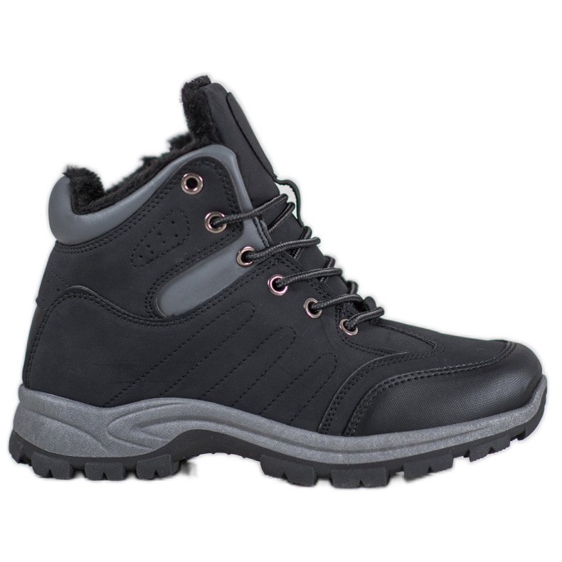 SHELOVET Trappers sportivi izolați negru SHELOVET Trappers sportivi izolați negru