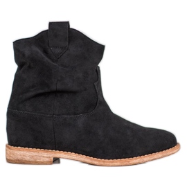 Bella Paris Cizme de cowboy pe o pană negru