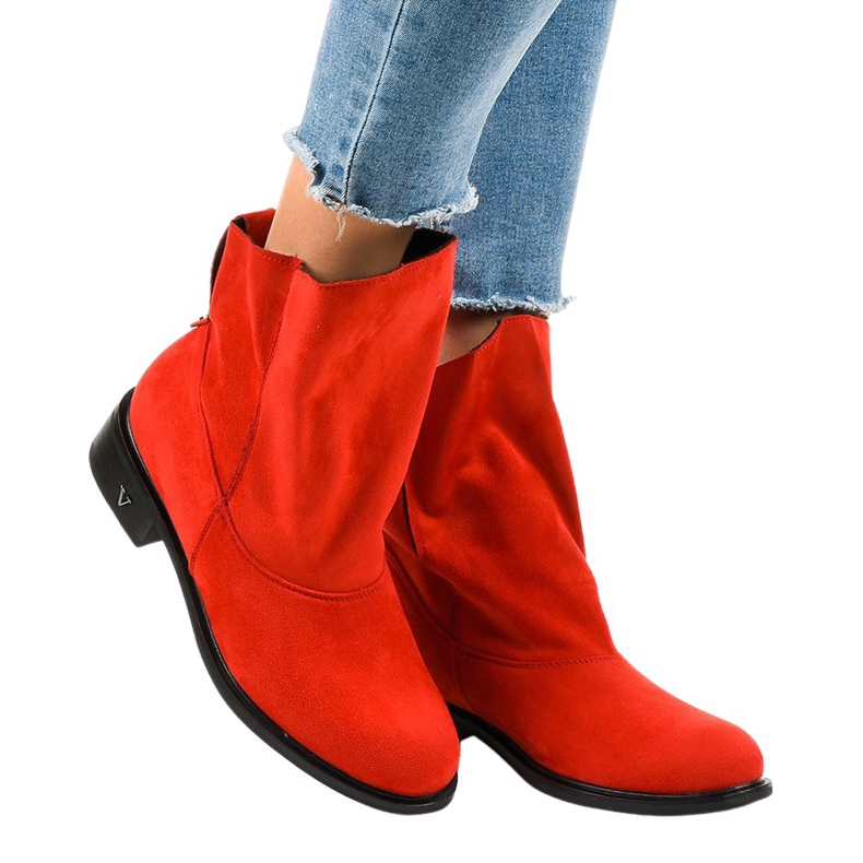 Cizme plate cu izolație roșie 6672-7 roșu Cizme plate cu izolație roșie 6672-7 roșu