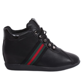 Pantofi negri pe o pană ascunsă K1833909 Negru