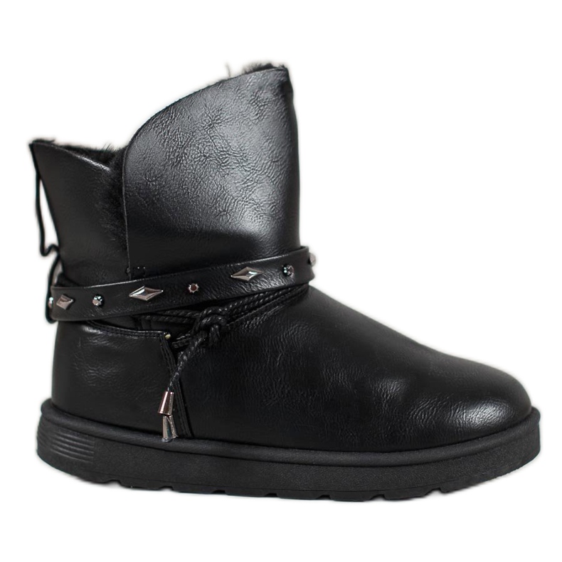 SHELOVET Mukluki cu piele ecologică negru