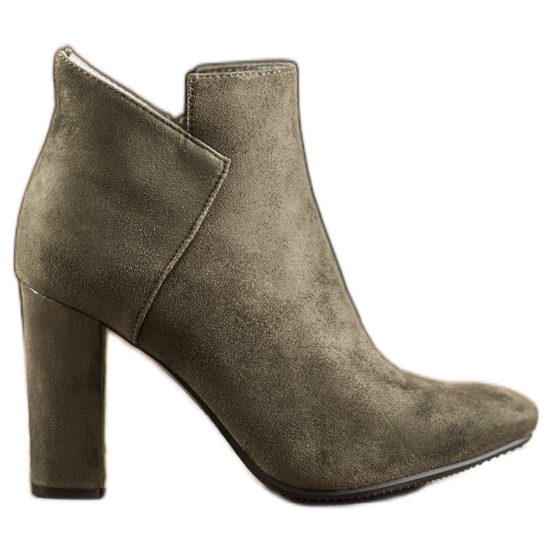 Cizme sexy din piele de căprioară VINCEZA verde