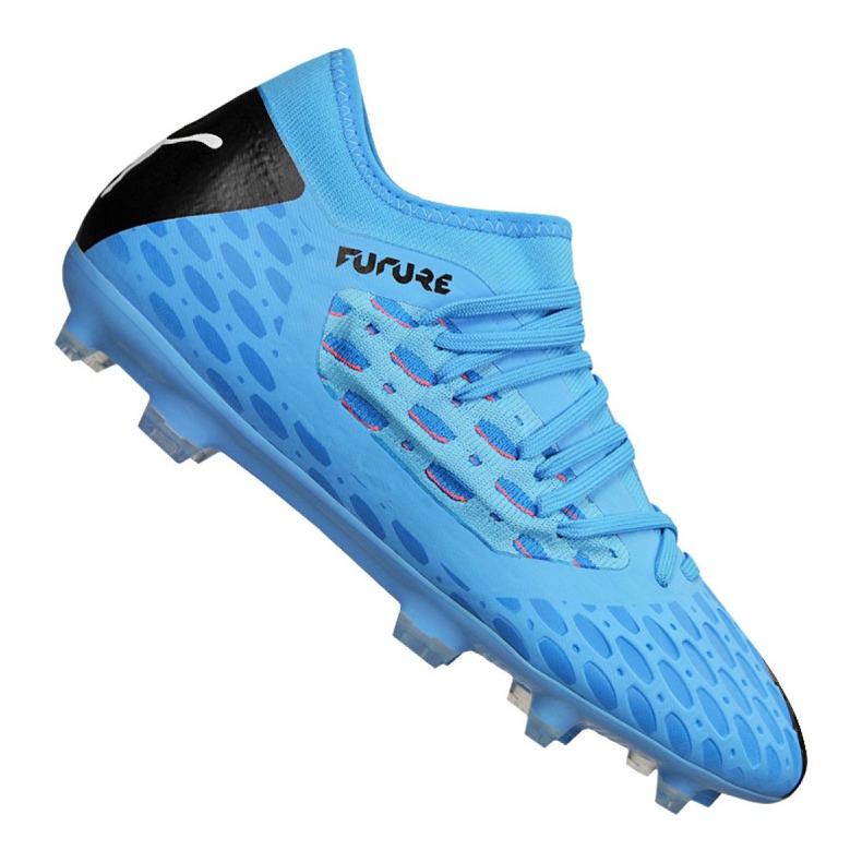Ghete de fotbal Puma Jr Future 5.3 Netfit Fg Jr 105806-01 albastru albastru