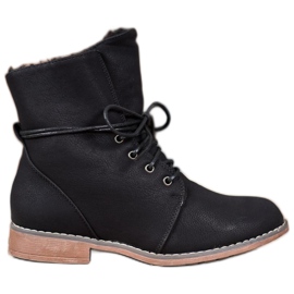 Queentina Trappers cu stil negru Queentina Trappers cu stil negru