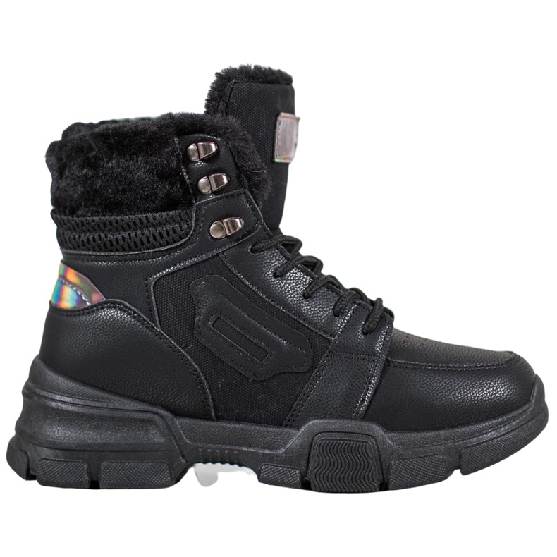 SHELOVET Ghete sport cu efect Holo negru