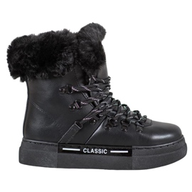 Bella Paris Cizme de zăpadă negre clasice negru Bella Paris Cizme de zăpadă negre clasice negru