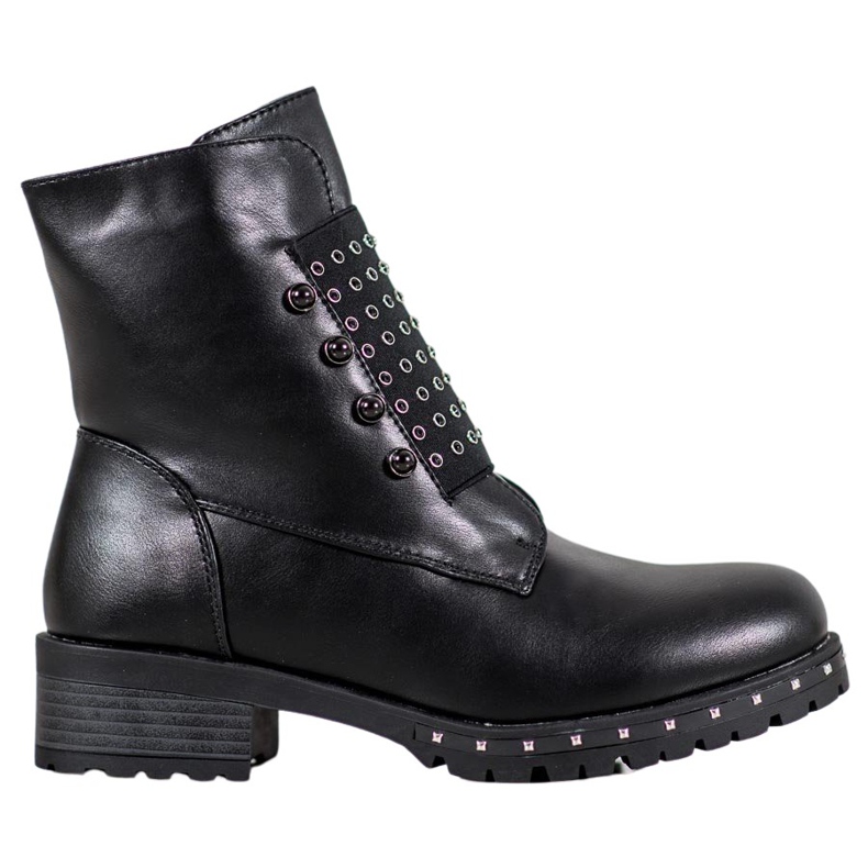 J. Star Muncitori la modă cu pietre de stras negru