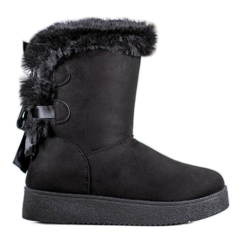 SHELOVET Mukluki cu un arc negru