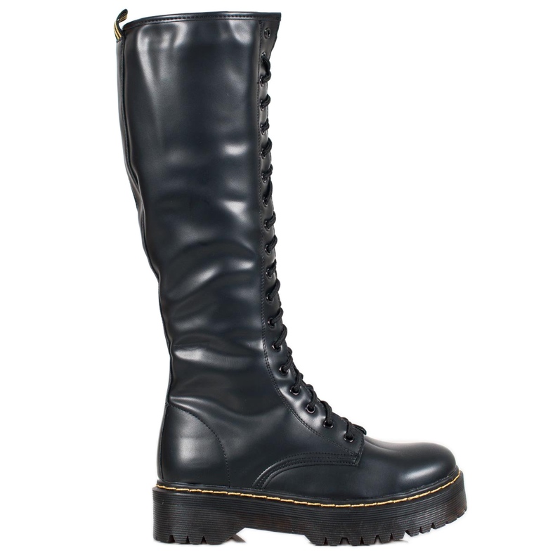 Seastar Cizme din piele ecologică negru