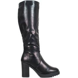 SHELOVET Cizme cu platformă negru SHELOVET Cizme cu platformă negru